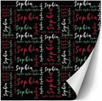 AOFUN Personalized Wrapping Paper with Name/Text Wrapping Paper Roll with Printed Name Christmas Wrapping Supplies Valentines Paper 3 Rolls 58" x 23" - Image 3
