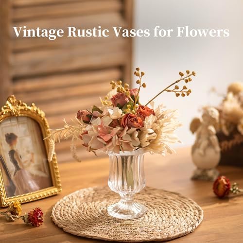 Glasseam Compote Flower Vases, 6Pcs Small Pedestal Vases for Centerpieces - Image 4