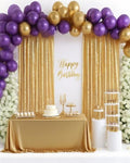 Gold Curtains Backrop for Wedding Parties: 3ftx8ft Gold Sequin Backdrop by QueenDream