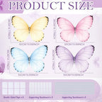 4 Pcs Large Fairy Butterfly Cardboard Cutouts, 19.69" Fairy Birthday Party Decoration, Standing Butterfly Props for Garden Outdoor Lawn Yard Signs Baby Shower Supplies Party Signs - Image 3