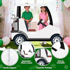 3.94 Ft White Golf Cart Corrugated Plastic Standee Photo Prop - Image 4