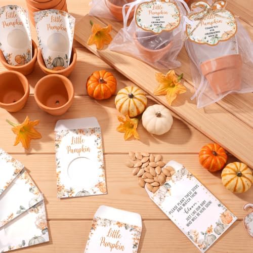 Reallnaive Fall Autumn Little Pumpkin Baby Shower Party Decorations Set - Image 2