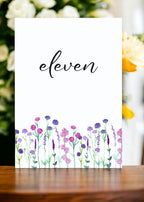 Wildflower Design Table Number Cards Double Sided Party Table Numbers for Reception Baby Shower Anniversary Birthday Bridal Party 5x7 100 Pcs - Image 2