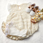Golray Wooden Baby Gift Basket Newborn Girls Baby Shower Gifts Cloth Set with Bodysuit/Soft Shoes/Socks/Blanket/Bib/Headband/Wood Milestone, New Born Baby Girl Clothes Gender Reveal Gift Stuff - Image 5