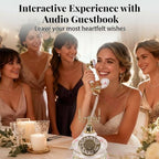 Audio Guest Book Wedding Phone, FESTRING Retro Audio Guestbook(Floral - Image 6