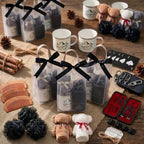 61PCS Baby Shower Prizes for Men 6 Set with Premium 12 OZ Enamel Mug Bottle Opener Manicure Kit Wood Comb Bear Towel Keychain Bath Sponge Gift Bag Baby Shower Game Prizes for Winner Bachelor Party - Image 2