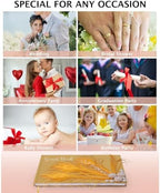 Vijiv Personalized Wedding Guest Book for Wedding Reception Signs, Bridal Baby Shower, Peacock Feather Hardcover Guestbook for Table Decoration Engagement Birthday Party Event, Photo Corners and Pen - Image 4