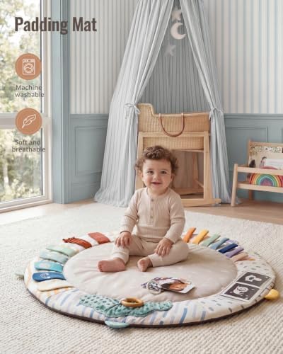 Blissful Diary Baby Play Gym, 5 Development Zones Activity Tummy Time Mat - Image 6