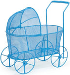 Red Co. Adorable Baby Shower Centerpiece, Decorative Stroller Carriage Basket, Blue, 8-inch - Image 2