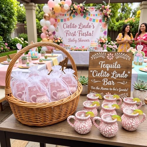 Cielito Lindo Party Favors, 12 Set, Pink, Handled - Image 3