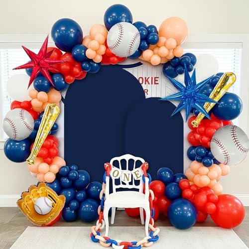 Navy Blue Arch Cover 7.2 and 6ft Spandex Arch Backdrop Cover Set of 2 - Image 4