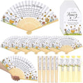 Threehoney 25 Pack Bee Baby Shower Favors with Paper Fans, Tags and Bags by Threehoney