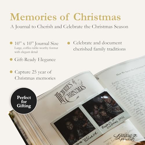 Memories of Christmas Journal, Christmas Memory Book - Image 2
