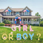 KatchOn Boy or Girl Yard Sign, Pcs 10, Gender Reveal Decorations - Image 7