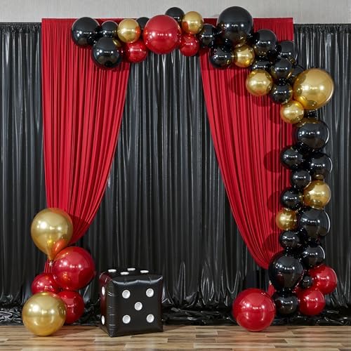 20ftx10ft Shimmer Black Sequin Backdrop Curtain for Parties, Thick Wrinkle Free Glitter Backdrop Drapes Photo Back Drop Curtains for Birthday Wedding Halloween Photography Background-4 Panels 5x10ft - Image 6