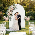 Arttown 7.2F Metal Arch Backdrop Stand and White Arch Cover Set White - Image 3