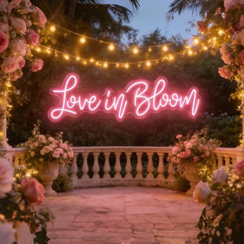 Love in Bloom Neon Sign, Wedding LED Light Sign - Image 3