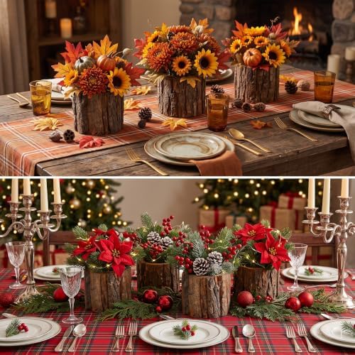 24 Pcs Wooden Vase for Centerpieces Wedding Flower, 4.7 Inch - Image 4