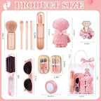 6 Sets Baby Shower Prizes for Game Winners Baby Shower Favors Gifts Including Nail Clippers Sunglasses Makeup Brushes Folding Combs Towels Hair Ties Ribbons Gift Bags - Image 2
