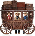 3.94 Ft Western Stagecoach Corrugated Plastic Cutout Photo Prop by WelcometoLawnIdyll