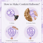 Balloon Column Kit Set of 2 With Balloons Included - with Base, and Pole,Balloon Tower Backdrop Decoration for Wedding, Baby Shower, Birthday Party, or Bachelorette Parties (Enigmatic Purple) - Image 6