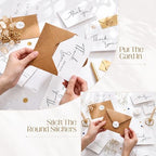 Gueevin 200 Pcs White Thank You Cards with Envelopes and Stickers Bulk - Image 4