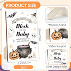 Novabright 113 Pcs Halloween Baby Shower Games Decorate a Block Game Sign - Image 3