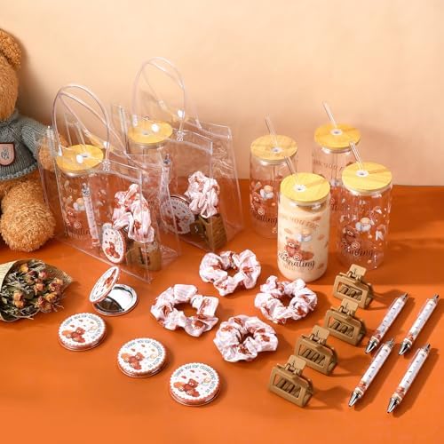 Boao 6 Set Brown Bear Baby Shower Game Prizes Gifts for Winners Guests - Image 4