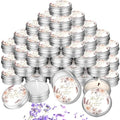 MTLEE 50 Pcs Boho Beige Floral Wedding Candles Gift Favors for Guests 1 oz by MTLEE