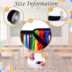 Reallnaive 14 ft x 30 Inch Table Skirt for Teacher Desk, Rainbow, Chic - Image 3