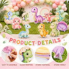chiazllta 10Pcs Dinosaur Baby Shower Decorations Large Dinosaur Cardboard Cutout Hatching Soon Baby Shower Decoration Cardboard Standup Centerpiece for Kids Birthday Party Backdrop Photo Booth Props - Image 3