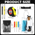Leinuosen 6 Sets Baby Shower Game Prizes for Men with Cleaning Cloth Bottle Opener Screwdriver Tape Measuring Keychain Multi Tool Pen Gift Bag Funny Baby Shower Prizes for Winner - Image 2