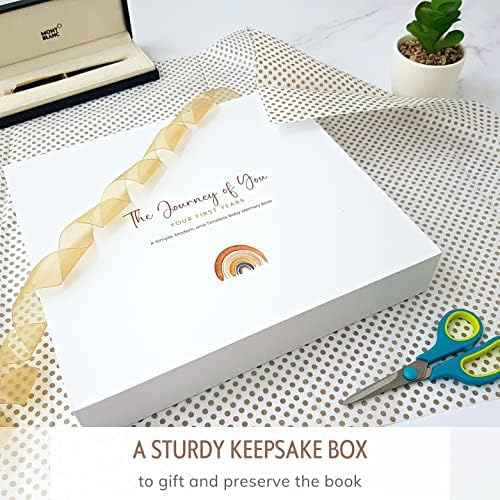 Baby Memory Book, First 5 Years, Boho Rainbow Baby Scrapbook and Keepsake - Image 5