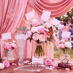 500 Pcs Floral Card Holder Picks, 9 Inch Clear Heart Sticks for Weddings - Image 3