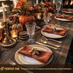 WDF 150PCS Gold Plastic Plates Set - Gold Plates 25Guests Gold Disposable Dinnerware Sets for Fall Party/Thanksgiving/Wedding - Image 5