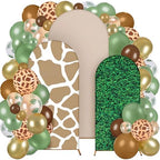 Foilswirl 34 Pcs Jungle Party Decor 4ft 5ft 6ft Safari Arch Backdrop Cover by Foilswirl