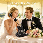 Audio Guest Book Wedding Phone Vintage Voice Message Recorder Telephone - Image 3