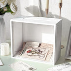 OurWarm White Wooden Wedding Card Box for Reception with Acrylic Window by OurWarm