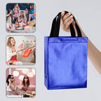 BLEWINDZ 100 Medium Reusable Gift Bags with Handles - Ideal Party Favors & Shopping Bags (10 Colors) - Image 3