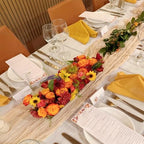 12 Pack Champagne Cheesecloth Table Runner 35x120 Inches, Summer Cheese Cloth Table Runner 10FT Boho Sheer Gauze Runner for Bridal Shower Wedding Baby Shower Party Decor - Image 2