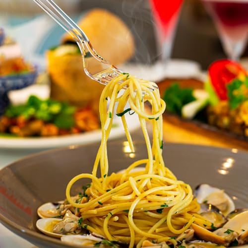 Dealusy 360 Count Extra Heavy Duty Clear Plastic Forks and Spoons - Image 6