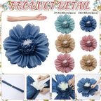 Giegxin 6 Pcs 31.5", 24" Boho Paper Flowers Classroom Bulletin Board Decor - Image 3