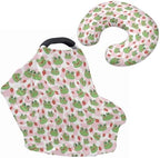 Frog Strawberry Carseat Canopy for Babies Infant Stroller Covers for Boys and Girls Playful Nursing Pillow Cover Cuddle Pillow Slipcover 2PCS Signposts Patterns by Unknown
