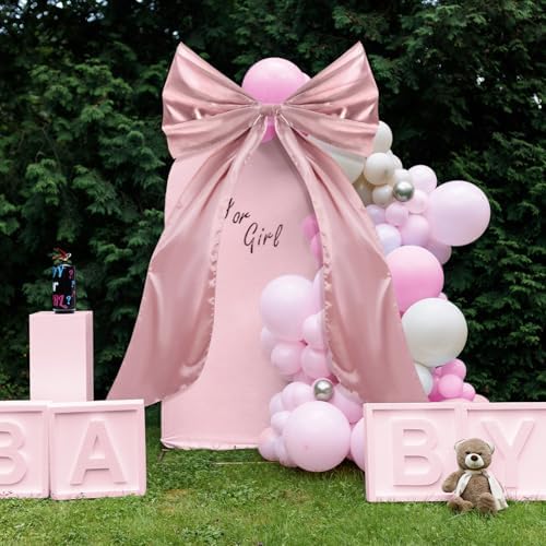 Wavwavw Giant Bow Big Wall Decor, Rouge Color, Satin, Weeding - Image 5