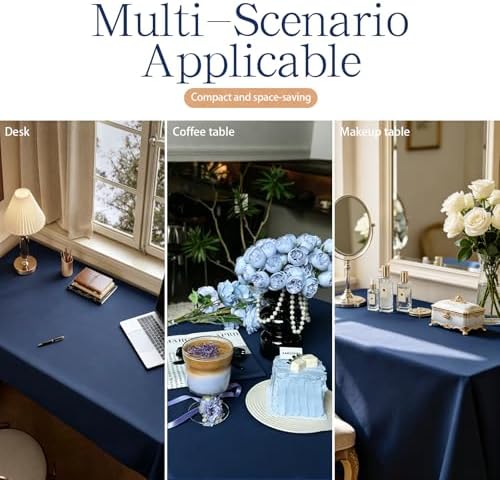 WIGENIUS 6 Pack Blue Table Cloth Rectangle 60X102 Inch Tablecloth Fit 6FT - Image 6