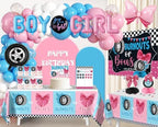 142pcs Burnouts or Bows Gender Reveal Decorations, One-stop Set - Image 3