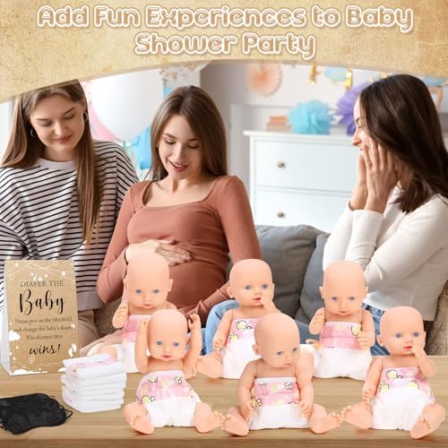 37 Pcs Baby Shower Diaper Changing Game Supplies, Elegant - Image 6