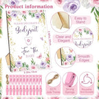 Panitay 126 Pcs Baby Shower DIY Bodysuit Set Bib 25 Blank White Newborn Bodysuit 25 Stencils 24 Marker 1 Sign 50 Pins(Butterfly) - Image 4