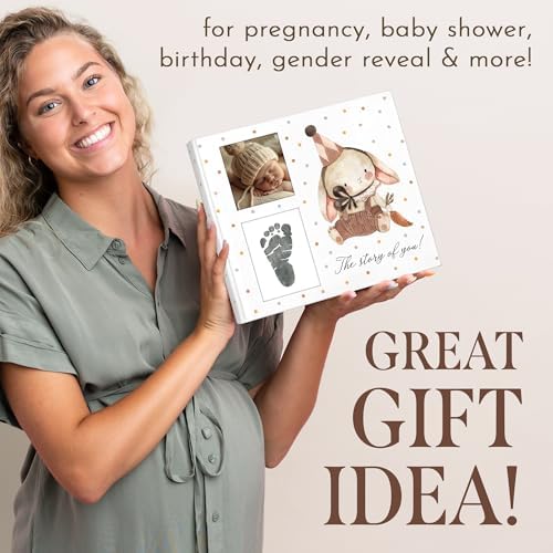 Baby Book Keepsake for New Born First 5 Years, Baby Memory Book with 24 Monthly Milestone Stickers, Memory Book & Baby Photo Album from Pregnancy to Age 5, Gender Neutral Gifts for Baby Shower - Image 5