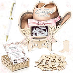 Chunful 64 Pcs Cowgirl Baby Shower Party Decorations Guest Book Alternative by Chunful